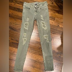 American Eagle Army Green Jeans